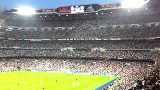 Real Madrid 3 Barcelona 1 olés de la grada Estadio Santiago Bernabeu