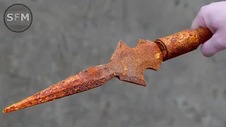 Restoration Very Old Rusty African Spear