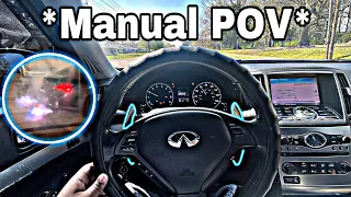 INFINITI G37 POV BUT WITH PADDLE SHIFTERS🥶 ALMOST BLEW MY TRANS😳 + LIT CAR MEET🔥