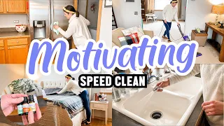 EPIC SPEED CLEANING MOTIVATION! | QUICK CLEAN #WITHME! | CLEAN, TIDY, LAUNDRY + SHOWING PREP TIPS!✨🏡