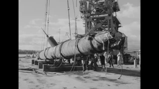 Recovery of Japanese Midget Off Pearl Harbor, Oahu, Hawaii