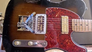 Waterslide T-Style Guitar w/Lollar Gold Foil Pickups & Duesenberg Multibender B/G Bender
