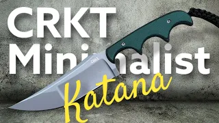 CRKT Minimalist "Katana" … cet été protégez vous léger avec un couteau fixe EDC redoutable !!!