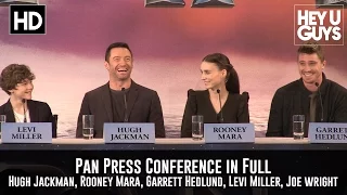 Pan Press Conference in Full (Hugh Jackman, Rooney Mara, Levi Miller, Garrett Hedlund)