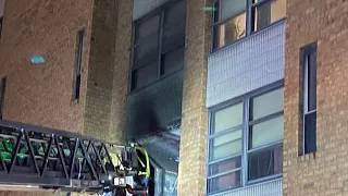 More than 100 residents evacuated after a fire in a high-rise building in Wilkes-Barre