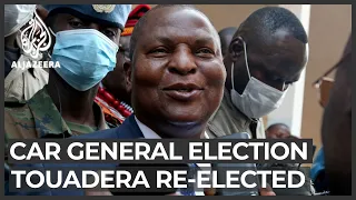 Central African Republic President Touadera re-elected