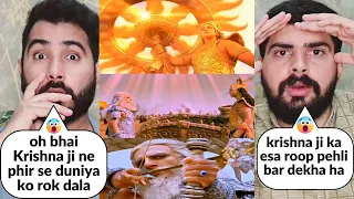 Mahabharat Episode 222 Part 1 | Bhagwan Krishna Shows His Original Powers To Bhishma |Pak Reacts