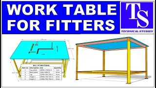 How to make a simple work table for fitters. फिटर के लिए एक साधारण वाली कार्य तालिका कैसे बनाएं।