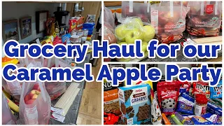 FAMiLY OF 10~CARAMEL APPLE GROCERY HAUL