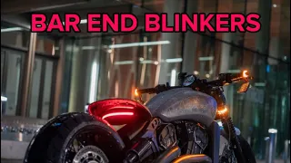 Motogadget bar end blinker with bar end mirror install