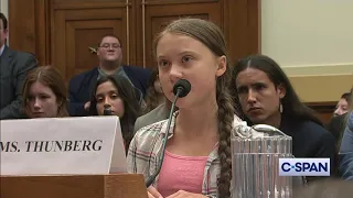 Greta Thunberg testifies on Climate Change before Congress