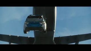 Fast & Furious 7 - Saltando con los coches desde el avión