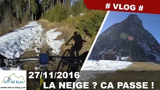 Entrainement VTT XC - Vlog #1 Descente et neige ?