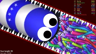 Slither.io A.I. 115,000+ Score Epic Slitherio Best Gameplay! #154