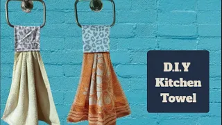 D.I.Y Kitchen Towel | Hanging Kitchen Towel | Easy Hand Towel Making | Tutorial | The Sewing Project