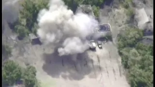 Появилось видео уничтожения техники ВСУ под Горловкой