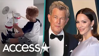 Katharine McPhee & David Foster's Son Shows Off Drumming Skills