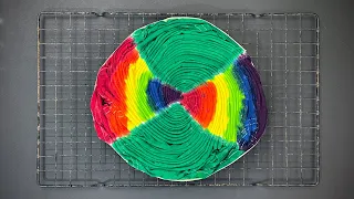 Tie Dye Pattern #531 - St. Patrick's Day Split Rainbow Spiral (Liquid Dye)