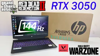 RTX 3050 - HP Pavilion 15 - Unboxing & Review - 6 Games Tested + DLSS Test 😰😰😰