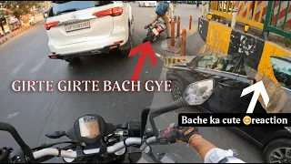 Girte Girte Bacha 😱 || Vlog 3 || Cute Bache ka reaction 🤩|| #rider #ktmduke200 #viral