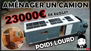 AVEC 23000€ IL TRANSFORME UN POIDS LOURD EN CAMPING CAR GÉANT AUTONOME !! 😃