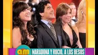 Maradona y Rocío a los besos  - AM