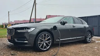 Флагман с батарейкой! Премиум седан Volvo S90 Twin Engine AWD 2019 plug-in hybrid T8 400 л.с.