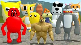 🐶 All New Update 3D Sanic Clones Memes Dogs In Garry's Mod 🐶