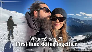 Skiing together and Filippo sharing some stuff about me in St Moritz Vlogmas 20 | Tamara Kalinic