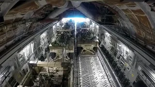 C-17 Globemaster Airdrops Humvees From 5000 Feet