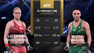 UFC 5 Gameplay Valentina Shevchenko vs Alexa Grasso