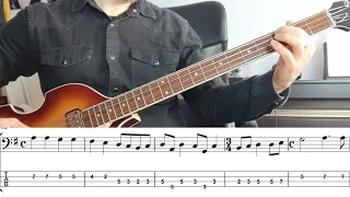 The Beatles - All You Need Is Love (Bass Cover + Tab)