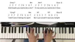 I Just Couldn’t Save You Tonight | Ardhito Pramono ft Aurelie Moeremans, Piano Cover/Not Angka/Chord