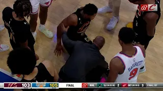 Donovan Mitchell goes down with apparent leg injury vs. Knicks | NBA on ESPN