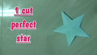 How to make perfect star in one cut