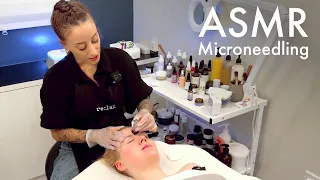 ASMR Facial with @skinanddosha​⁠ microneedling, high-frequency, cupping and gua sha