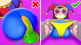 ¿Pomni es una chica gato?🤡 * Aventuras geniales en el Circo Digital* Manualidades VS. Dispositivos