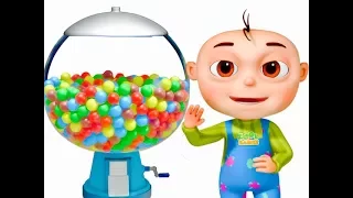 Five Little Babies Playing Ball Machine (Single) | Learn Colors For Kids | Original Learning Songs