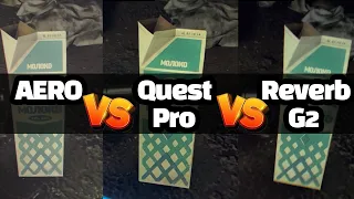 ENG) Quest Pro vs Reverb G2 vs Varjo Aero - THROUGH THE LENS