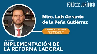 Implementación de la Reforma Laboral  |  Mtro. Luis Gerardo de la Peña Gutiérrez