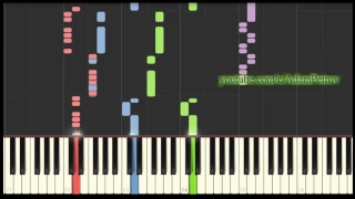 New Order Blue Monday Synthesia (piano tutorial & cover)