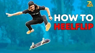 КАК ЛЕГКО СДЕЛАТЬ ХИЛФЛИП НА СКЕЙТБОРДЕ / HOW TO HEELFLIP ON A SKATEBOARD!
