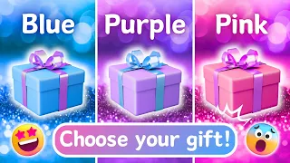 Choose your gift challenge🎁: Pink, Blue & Purple!!! Check your luck!