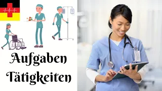 44 Aufgaben und Tätigkeiten der Pflegekraft 🇩🇪👩‍⚕️ (Liste) - Online Deutsch lernen für die Pflege