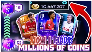 HOW I MADE MILLIONS OF COINS! MY SECOND TEAM UPGRADE IN FIFA MOBILE 21! 90-97 OVR! VSA GAMEPLAY!