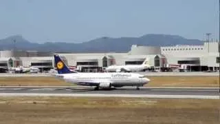 Lufthansa Boeing 737-300 starts at Palma Airport