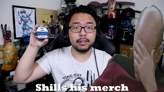 yongyea shills merch in viewers faces