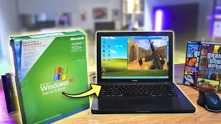 Instalei WINDOWS XP no MacBook (BLACKBOOK) de 2007! Será que roda COUNTER STRIKE?