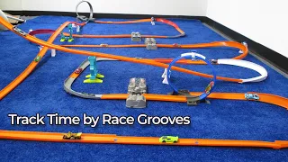 Track Time! 60' Foot Circuit of Hot Wheels Track, 16 Hot Wheels Cars Tested 15P