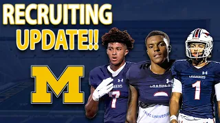 Can Michigan Land This Trio of Recruits?? Plus the Latest on HUGE Top Targets!!